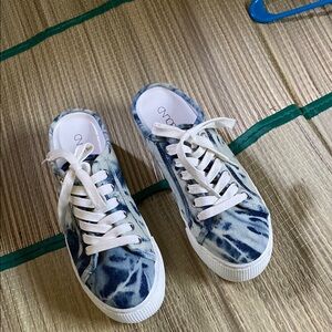 NAYA-FAB Blue Washed Denim Sneakers